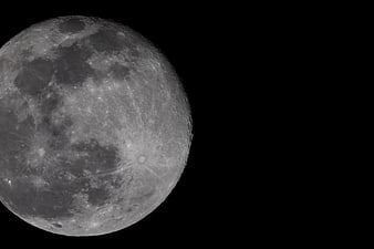 High-Resolution Moon Surface Texture with Craters and Dark Maria