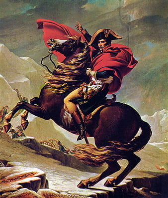 Napoleon Crossing the Alps by Jacques-Louis David
