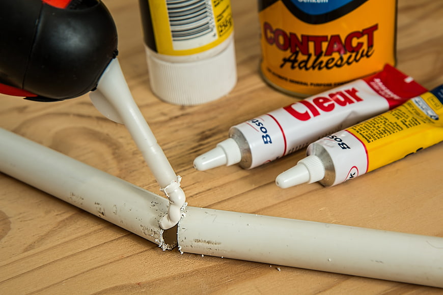 DIY Repair: Gluing Broken White Pipe with Adhesive