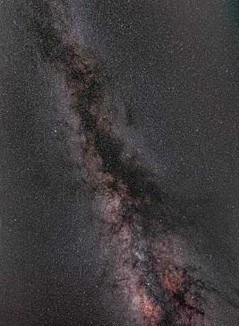 Milky Way Galaxy Diagonal Night Sky Astrophotography