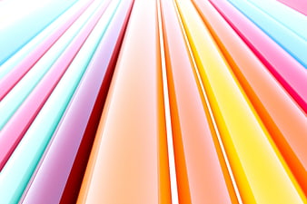 Abstract Colorful 3D Wavy Stripes Background