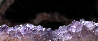 Amethyst Crystal Cluster Macro Close Up