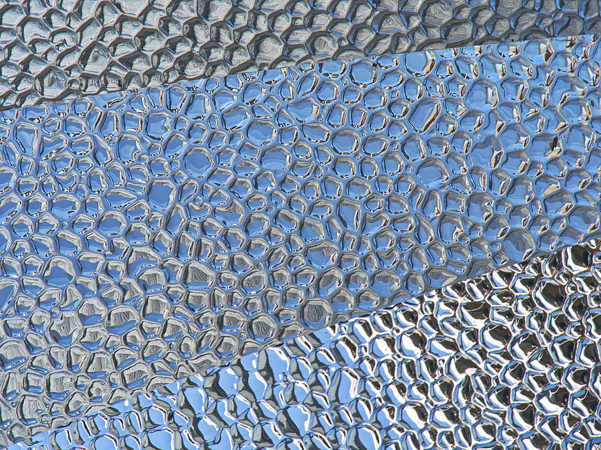 Textured Blue and Silver Metallic Surface Background