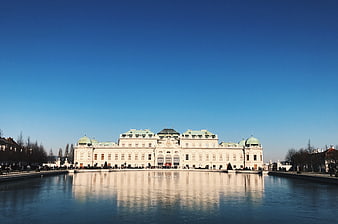 Belvedere Palace Vienna Reflection in Water