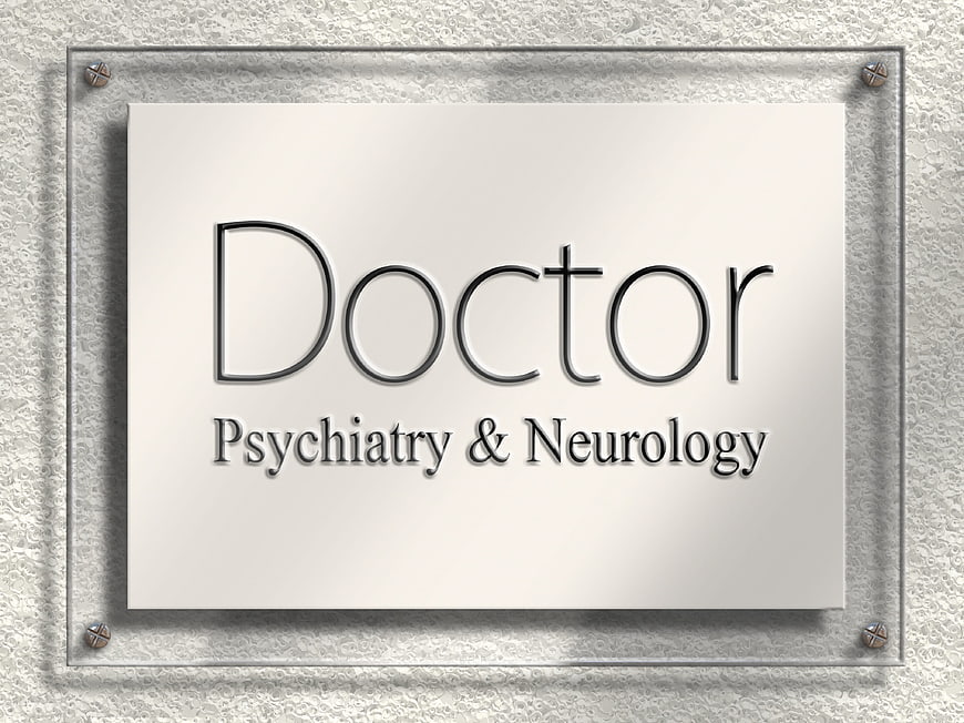 Doctor Psychiatry and Neurology Office Sign
