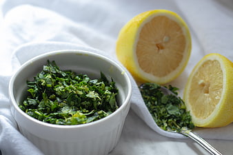 Fresh Basil and Cilantro Gremolata with Lemon