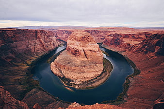 Horseshoe Bend Colorado River Canyon Landscape