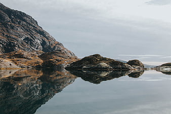 Serene Mountain Landscape with Perfect Water Reflection