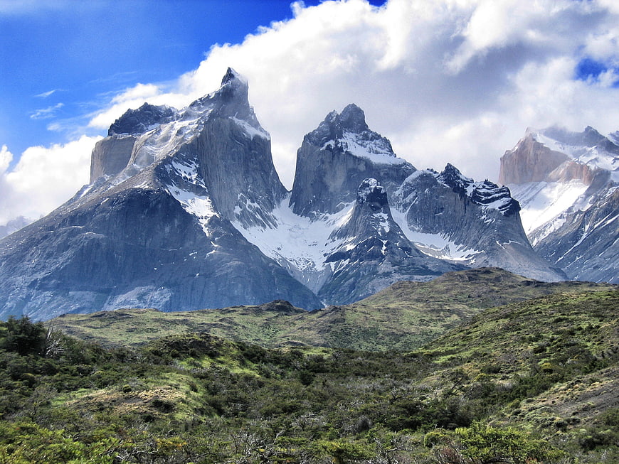 Torres del Paine Mountain Range in Patagonia, Chile