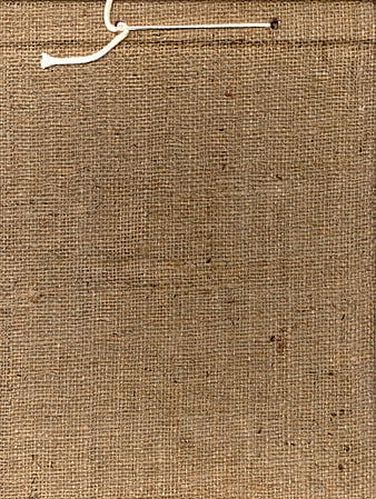 Rustic Burlap Texture Background With White String Detail
