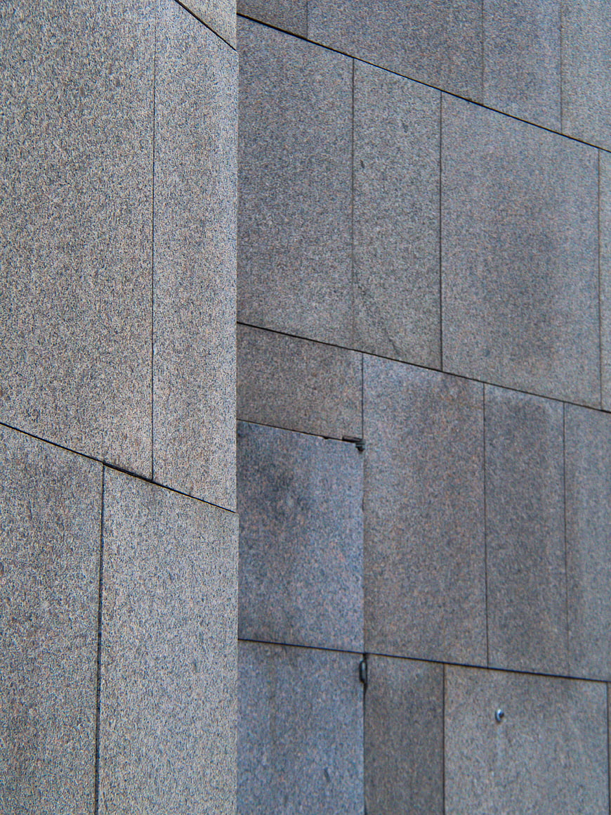 Textured Gray Granite Wall Surface Pattern