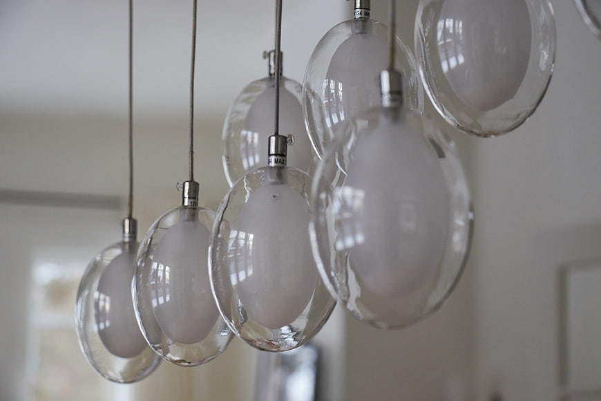 Modern Hanging Glass Pendant Lights Interior