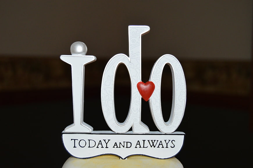 I Do Today and Always Wedding Cake Topper