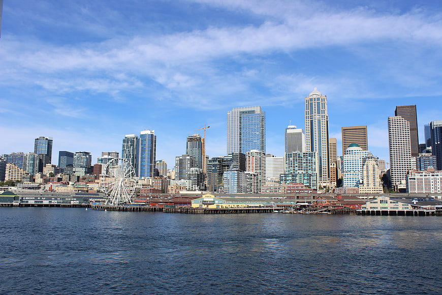 Seattle Skyline and Waterfront View