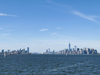 Manhattan Skyline View Across the Water