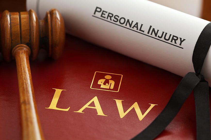 Personal Injury Law Gavel and Document