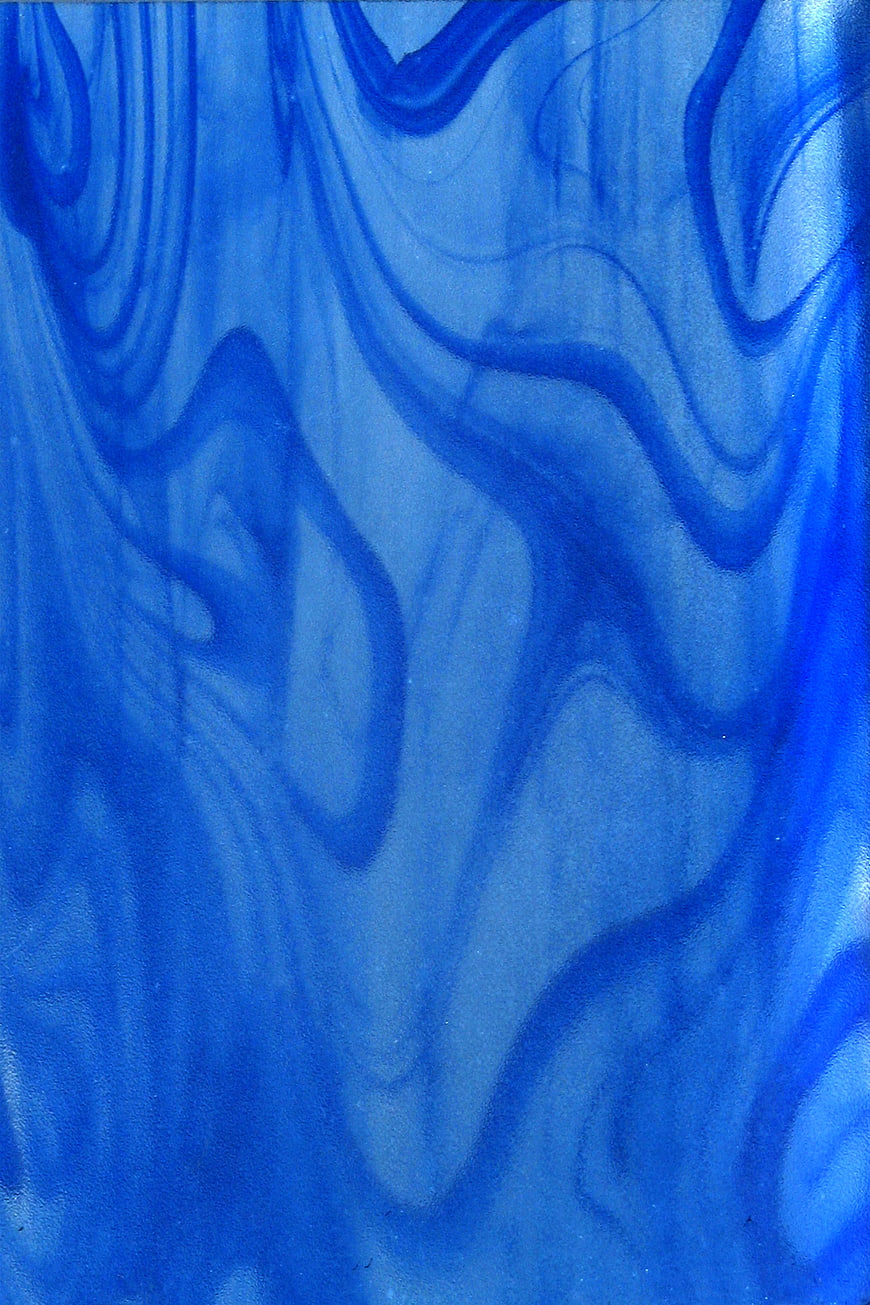 Abstract Blue Ink Swirls in Water Background
