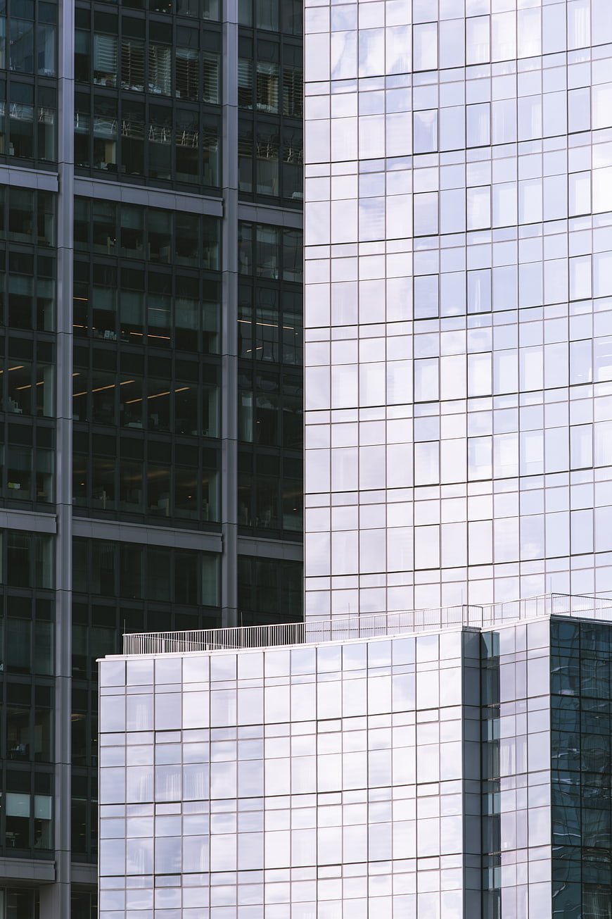 Modern Glass Skyscraper Facade Architecture