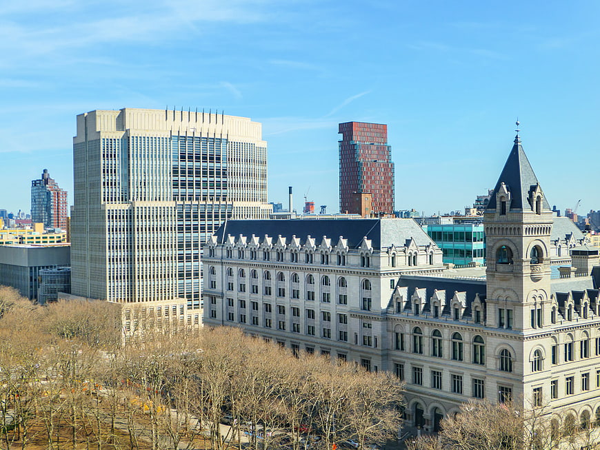 Brooklyn Cityscape with Historic Architecture and Modern Skyscrapers
