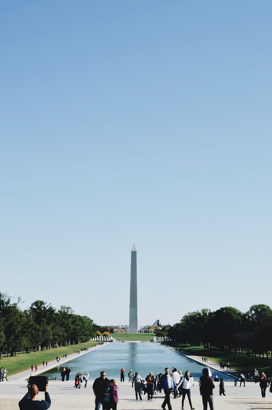 Washington Monument View from Lincoln Memorial Reflecting Pool