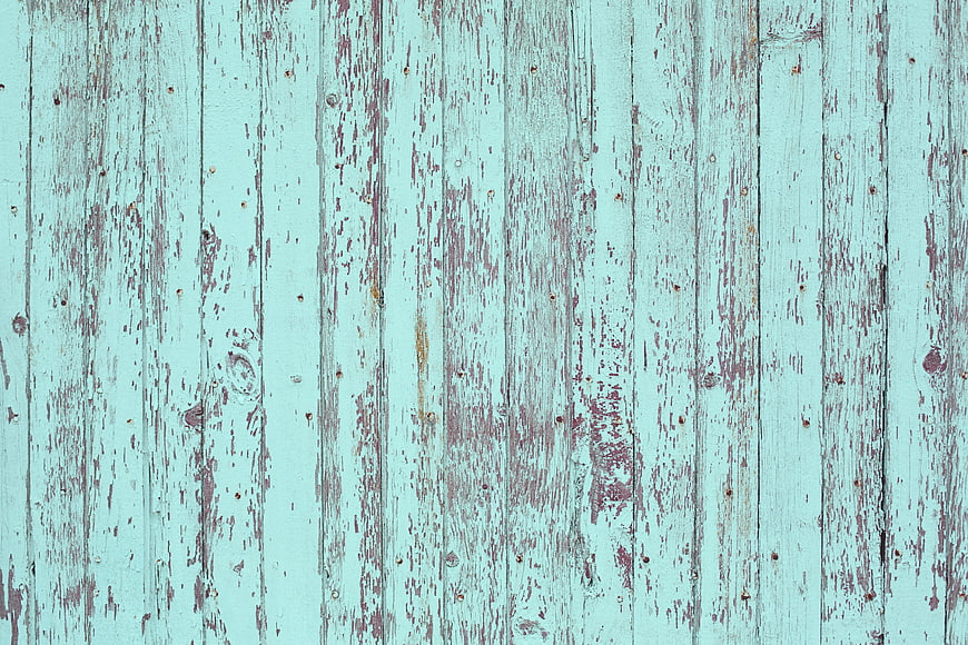Vintage Distressed Turquoise Wooden Plank Texture Background
