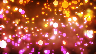Abstract Orange And Pink Bokeh Light Background