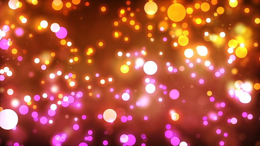Abstract Orange And Pink Bokeh Light Background