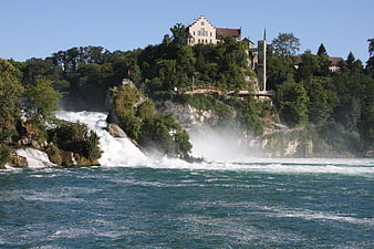 Rhine Falls and Laufen Castle in Switzerland