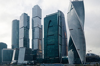 Moscow City Skyscrapers and Modern Architecture
