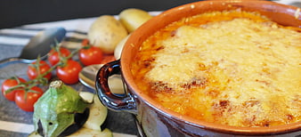 Homemade Potato Gratin with Fresh Vegetables