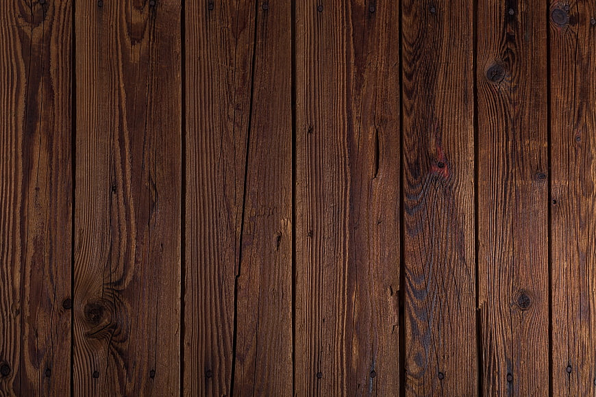Dark Stained Wooden Plank Texture Background