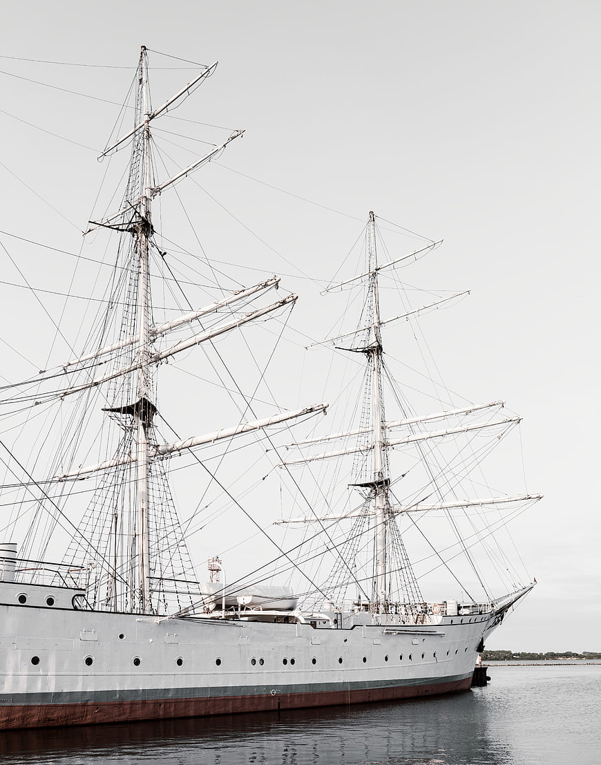Gorch Fock Sailing Ship Masted Rigging Detail