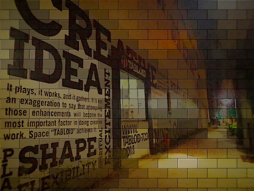 Creative Idea Text Overlay on Tokyo Street Scene