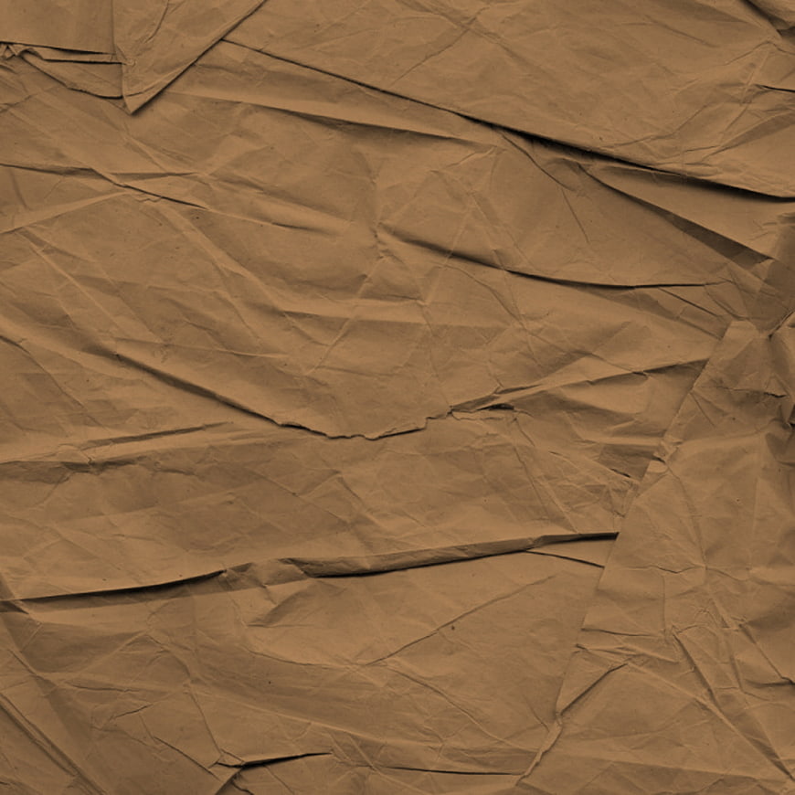 Crumpled brown paper texture background