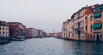 Venice Grand Canal Architecture and Waterway View