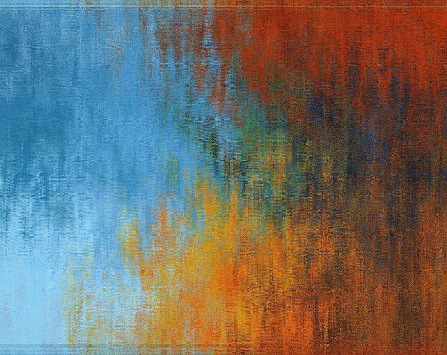 Abstract Blue and Orange Textured Background