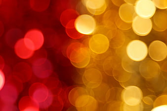 Abstract Red and Gold Bokeh Light Background