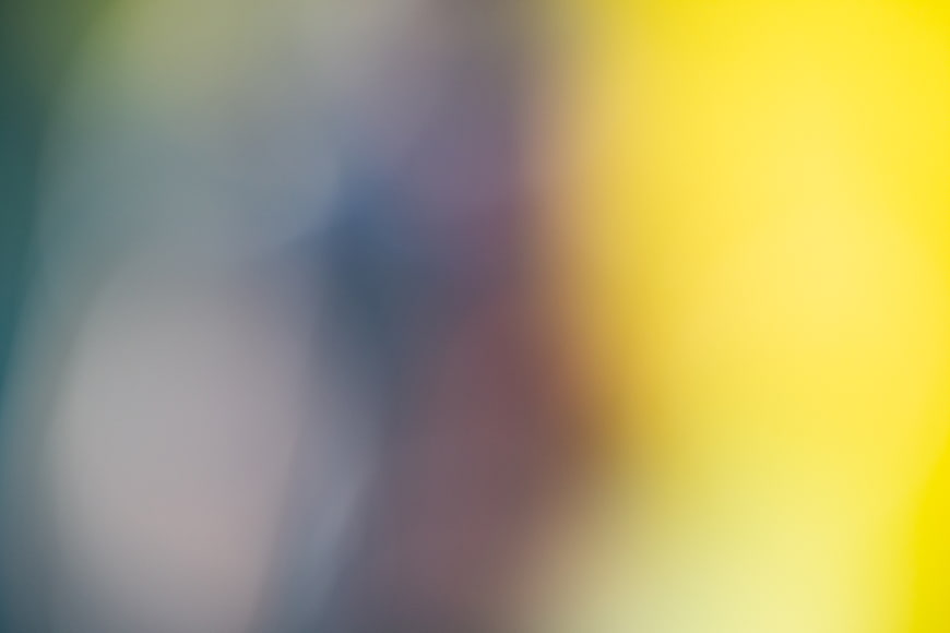 Abstract Blurred Background with Yellow and Blue Bokeh