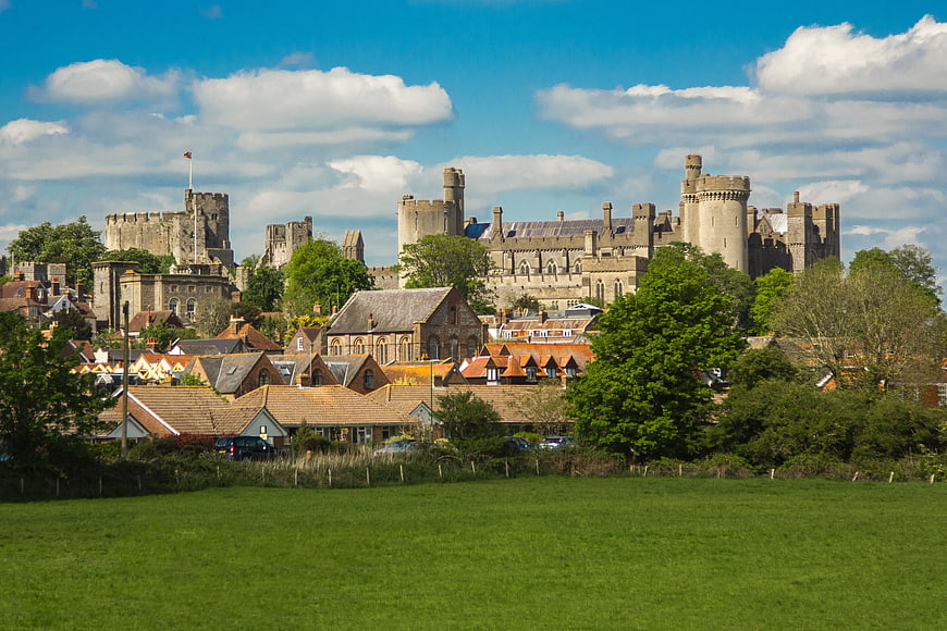 Windsor Castle and Townscape on Sunny Day