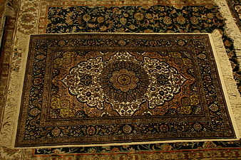 Traditional Persian Carpet With Intricate Floral Medallion Pattern