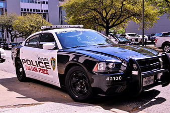 Houston Police DWI Task Force Car Parked On City Street