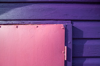 Pink and Purple Painted Wood Texture Close Up