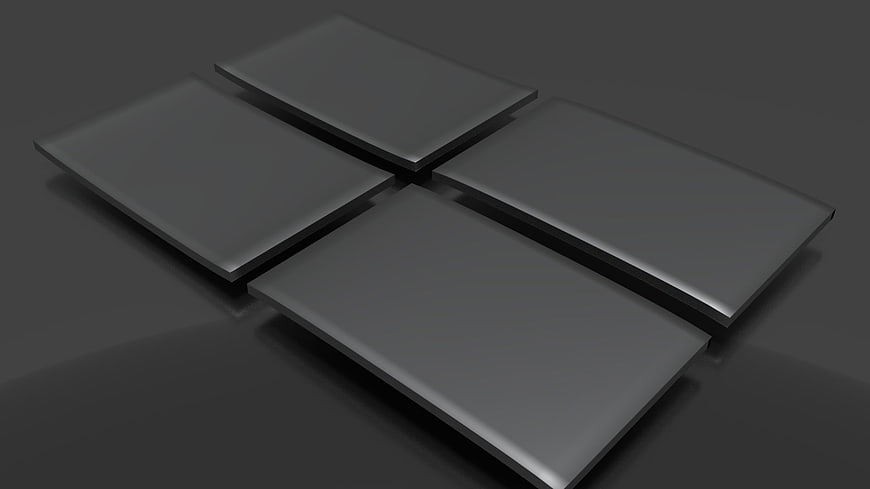 Abstract 3D Gray Square Tiles Arranged in Grid Pattern
