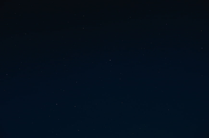 Dark Night Sky Background With Scattered Stars