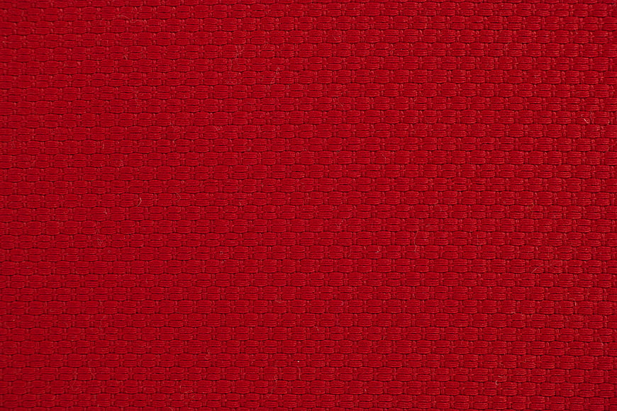 Red Woven Fabric Texture Close Up