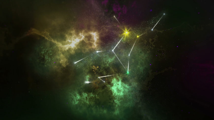 Cancer Constellation Illustration With Zodiac Symbol And Star Map