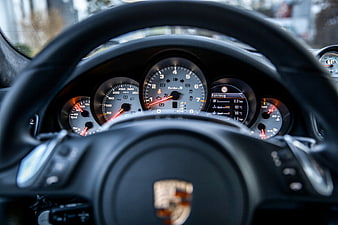 Porsche 911 Turbo S Dashboard and Steering Wheel Interior