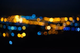 Abstract Night City Bokeh Lights