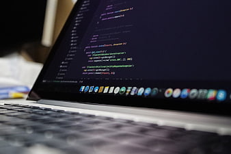 Close-up of Code Editor on MacBook Pro Screen