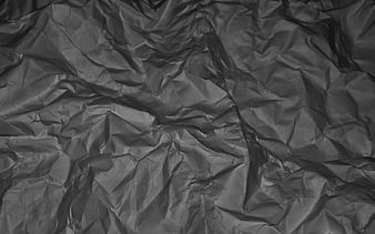Crumpled Black Paper Texture Background